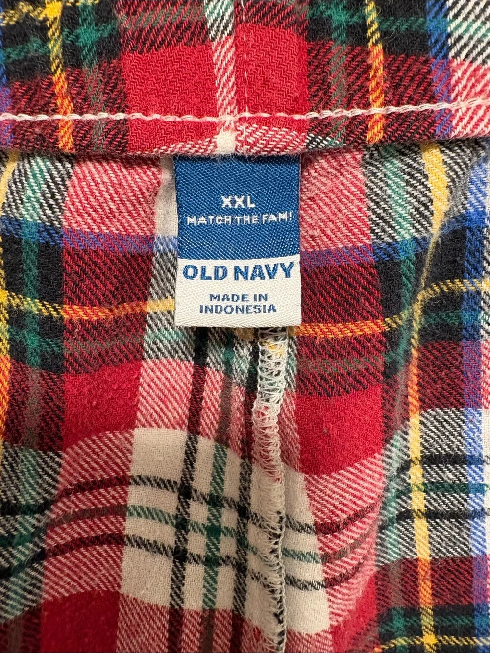 Old Navy Unisex 2XL Plaid Flannel Pajama Pants Red Holiday Lounge M026